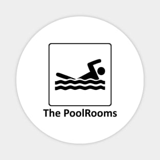 The PoolRooms - The Backrooms - Black Outlined Version Magnet